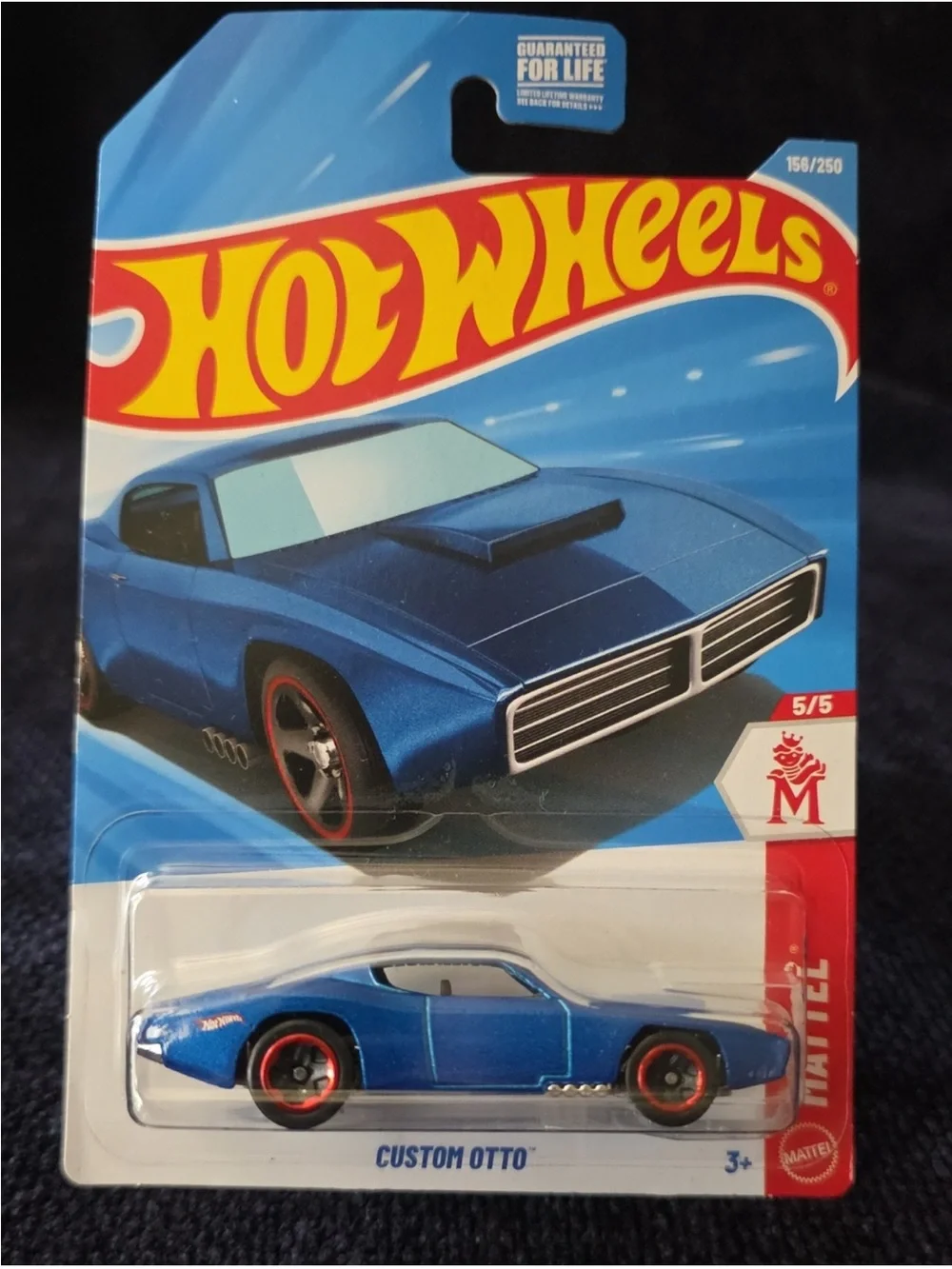 Hot Wheels x Mattel Custom Otto Toy Car - Blue